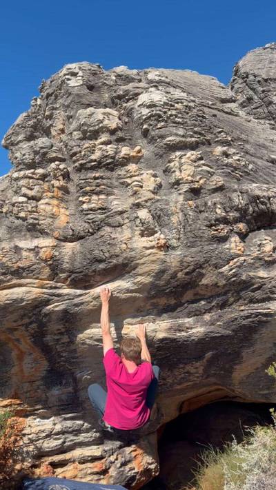 Mary's Roof v4, Rocklands - Beta Video from griffin.climbs