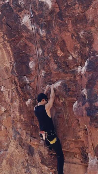 Glitter Gulch 5.11a, Red Rock - Beta Video from Legnayarg
