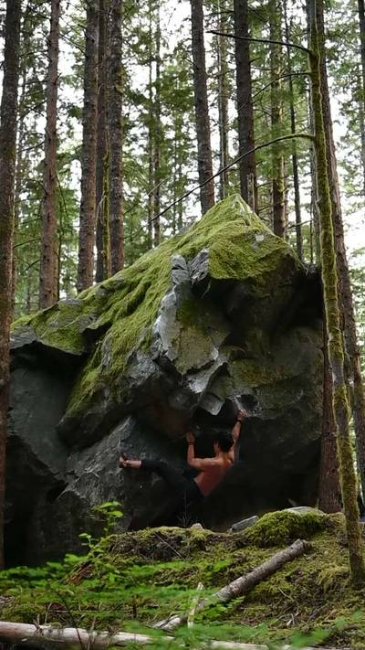 Meat Eating Vegetarian v6, North Bend - Beta Video from cc.climbs.rocks