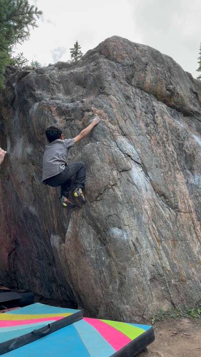 Shorty Arete v1, Guanella Pass - Beta Video from RyoClimber