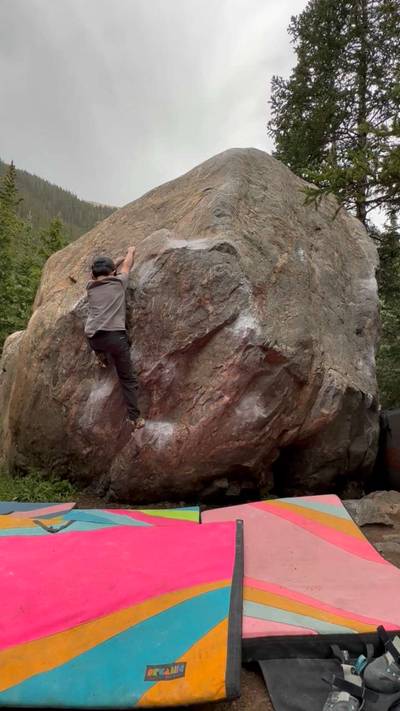 Pinch Lunge v5, Guanella Pass - Beta Video from RyoClimber