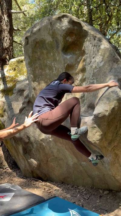 Chapman Traverse v4, Castle Rock State Park - Beta Video from Sophie_littlemonkey