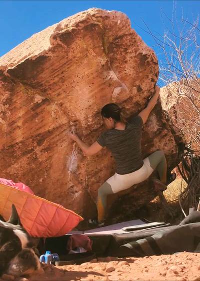 The Bush v4, Red Rock - Beta Video from lalaclimbs