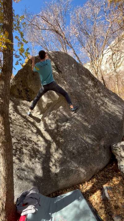 First Overhang v0, Little Cottonwood Canyon - Beta Video from tmayfield