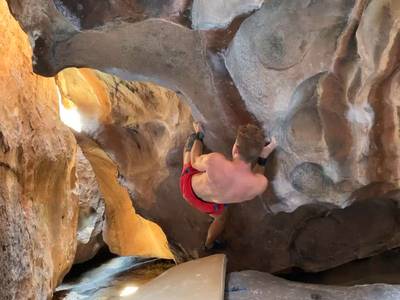 Rudy v7, Hueco Tanks - Beta Video from brenner.rauch