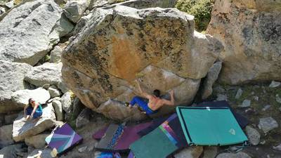 Chalk on Rock v8, Lincoln Lake - Beta Video from luke.the.nuke