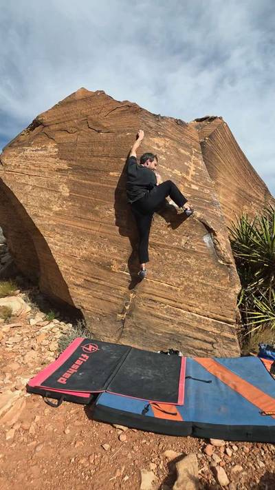 Chet's Arete Left v2, Red Rock - Beta Video from TinyDynos