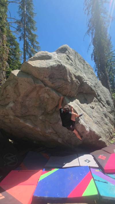 The Nose Left v4, Lake Tahoe - Beta Video from TinyDynos