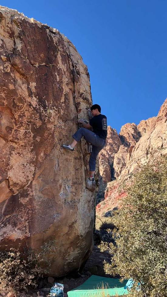 Freedom Fighter - Chunky Arete v1, Red Rock - Beta Video from lexgoclimb