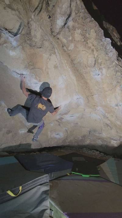 Acid Wash (Jug Start) v7, Bishop - Beta Video from Jon