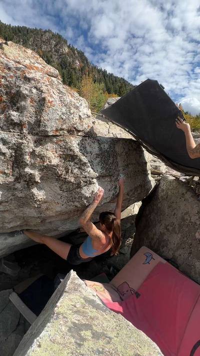 Cragger Rimjob v6, Little Cottonwood Canyon - Beta Video from CathyG