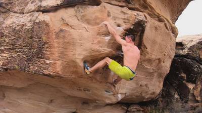 Power Up v8, Moe's Valley - Beta Video from drjeffclimbs