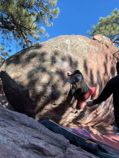 R-L Red Wall Traverse v7, Flagstaff Mountain, CO - Beta Video from yazz