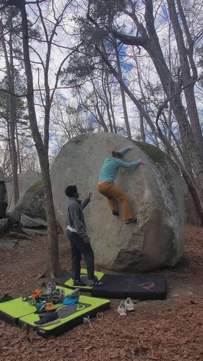 Sourwood Arete v3, Boat Rock - Beta Video from PCKLE