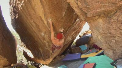 Crimping Christ on the Cross v10, Hueco Tanks - Beta Video from importedbean
