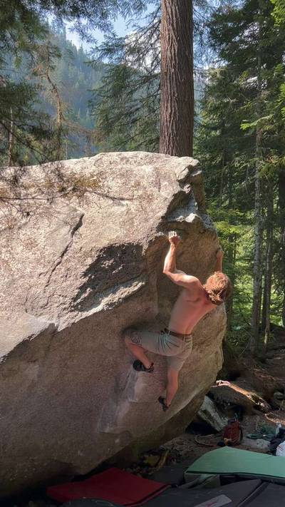 Baby Elephant v5, Stevens Pass - Beta Video from jakenoc.climbs