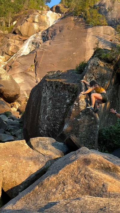 Balls in the Falls v3, Squamish - Beta Video from mountainmarie