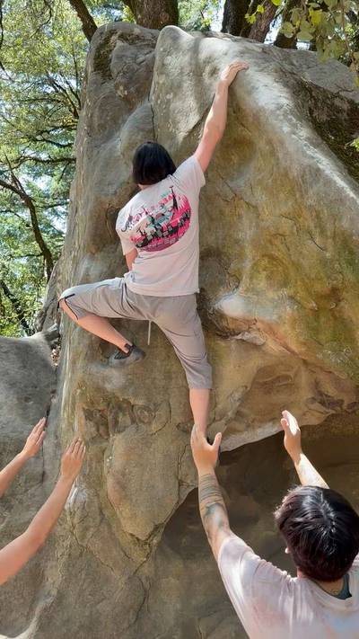 Overhang Lieback v2, Castle Rock State Park - Beta Video from LizardBeta