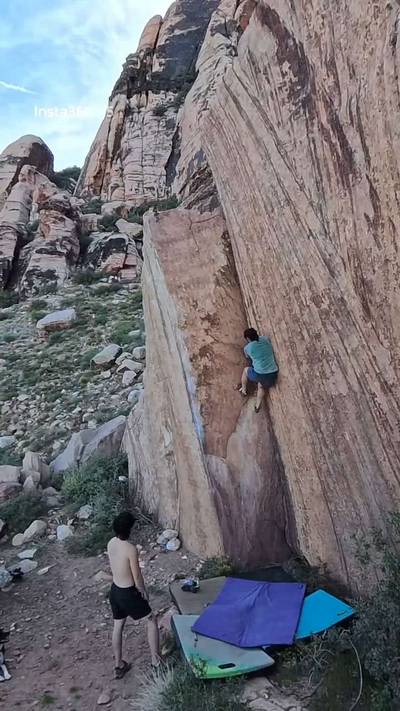 The Lay Up v1, Red Rock - Beta Video from Climing
