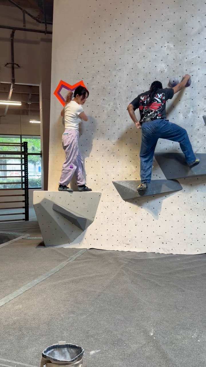 Purple and Orange Buddy Boulder