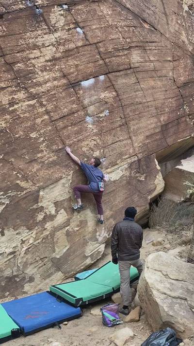 Natasha's Highball v2, Red Rock - Beta Video from peterclimbs