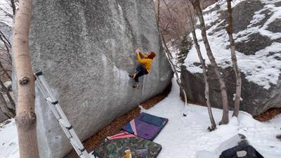 Smiley Right v4, Little Cottonwood Canyon - Beta Video from Matei