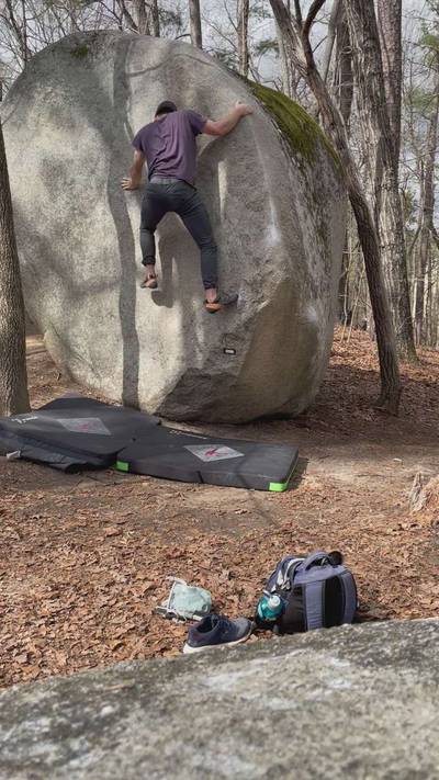 Sourwood Arete v3, Boat Rock - Beta Video from BeegBoi