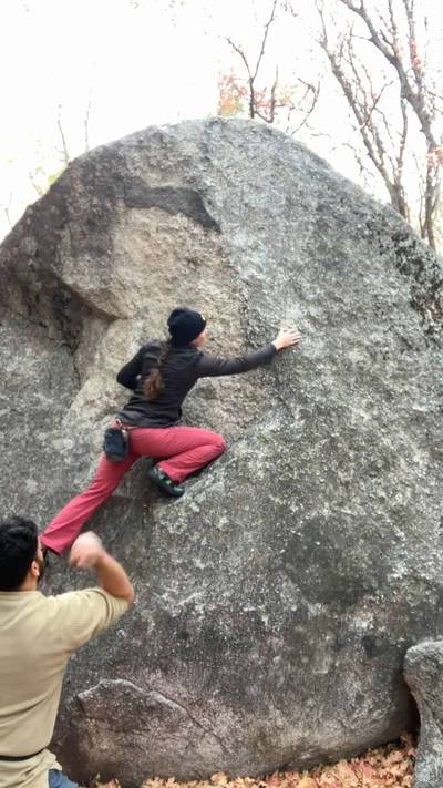 First Overhang v0, Little Cottonwood Canyon - Beta Video from Mrs.H