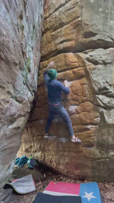Spanky v8, Stone Fort - Beta Video from awclimbe86