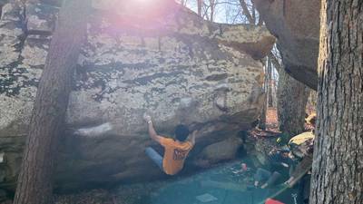 Tooth Fairy v7, Stone Fort - Beta Video from ian.climbs