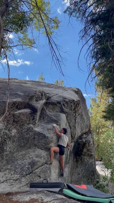 Whatever You Want v4, Lake Tahoe - Beta Video from kt.climbs