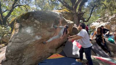 Beak Mantel v4, Castle Rock State Park - Beta Video from SophieChang