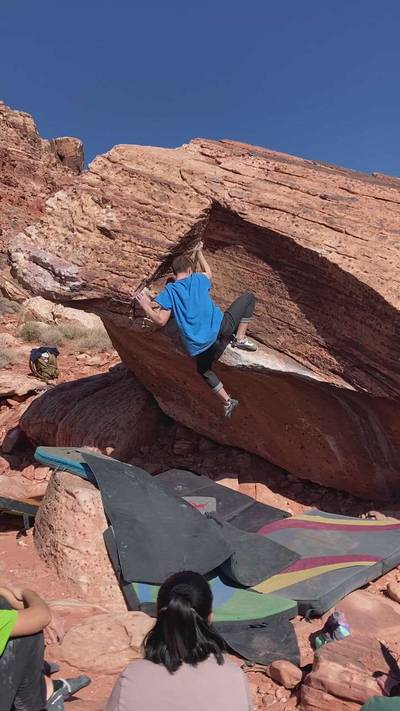 The Wave Right Exit v2, Red Rock - Beta Video from peterclimbs