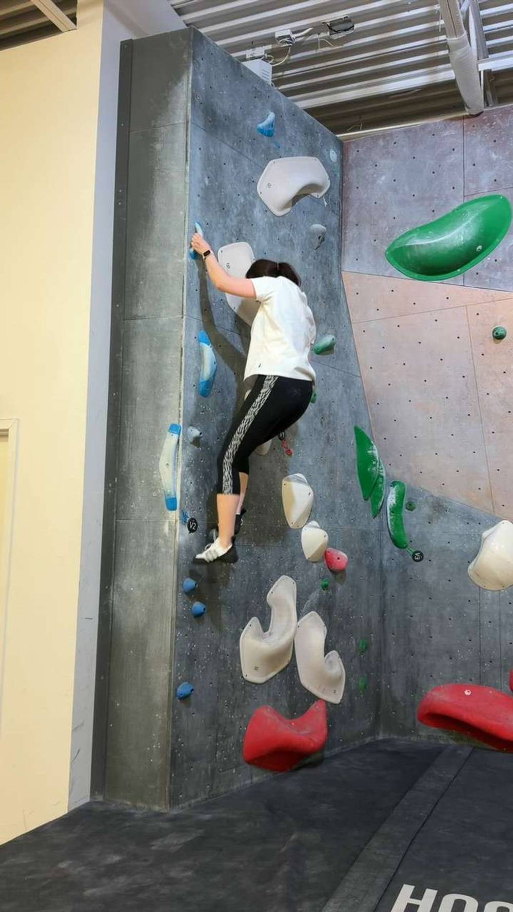 Blue v2, Hogtown Boulders - Beta Video from LiviaClimb