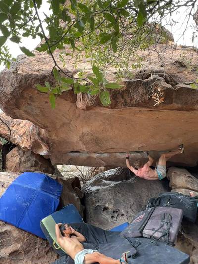 The Upside Down v9, Hueco Tanks - Beta Video from brenner.rauch
