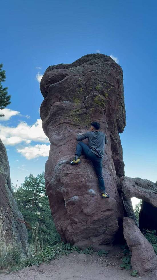 Triple Bulge v3, Flagstaff Mountain, CO - Beta Video from touchrocks_