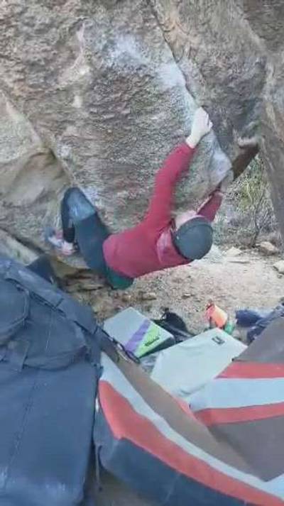 The Wooden Mushroom v9, Hueco Tanks - Beta Video from ashley