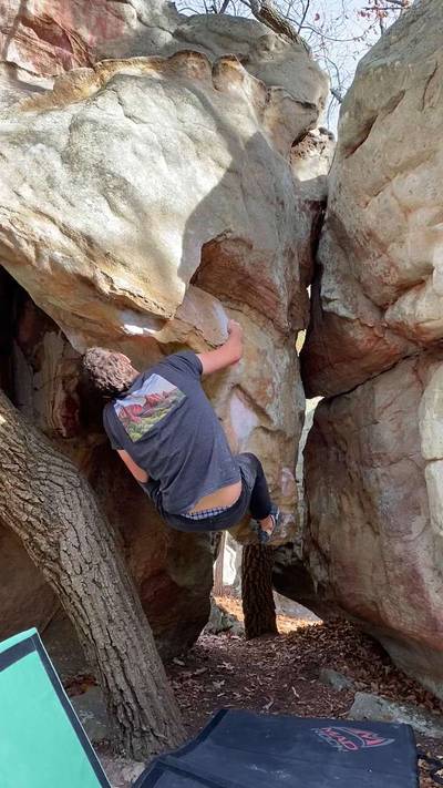 Hanging Arete v6, The Citadel - Beta Video from bmha97