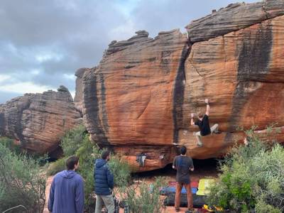 Pinotage sit-start v10, Rocklands - Beta Video from brenner.rauch