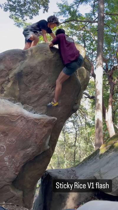 Sticky Rice v1, Indian Rock - Beta Video from jlclimbing