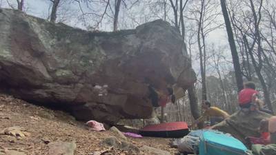 Raccoon Eyes v4, Hospital Boulders - Beta Video from WahineClimbs