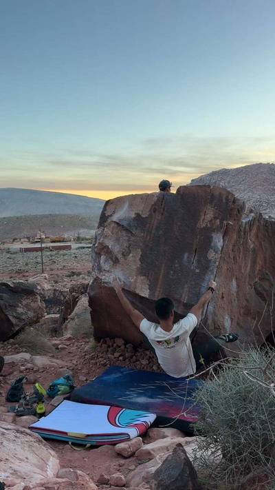 Square Arete Low v7, Red Rock - Beta Video from cc.climbs.rocks