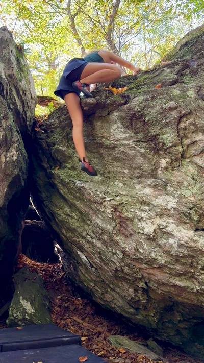 Tender Foot v1, Gunpowder Falls - Beta Video from kayclimbs_