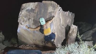 Square Arete v6, Red Rock - Beta Video from ceejoy