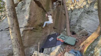 Above the Coffin v8, Coopers Rock - Beta Video from Cambo