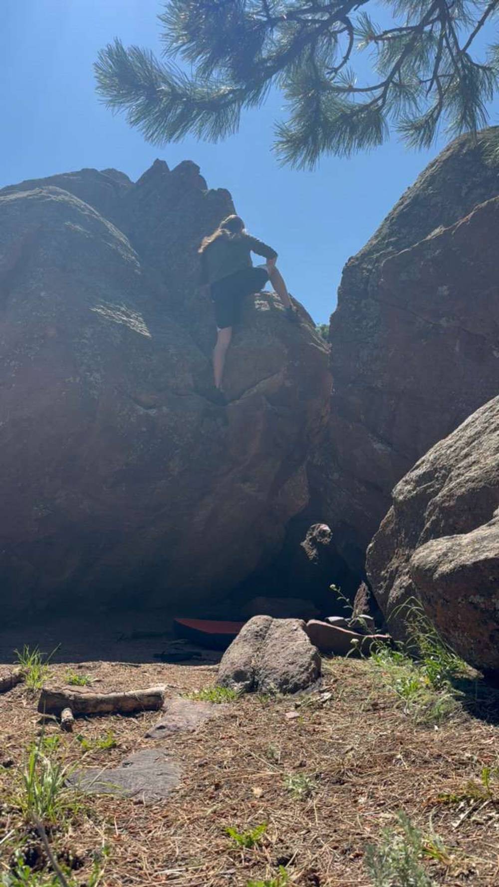 One Arm Overhang vB, Flagstaff Mountain, CO - Beta Video from Chris_Ol