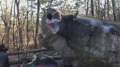 Dead head Traverse v5, Hospital Boulders - Beta Video from jo.burn206