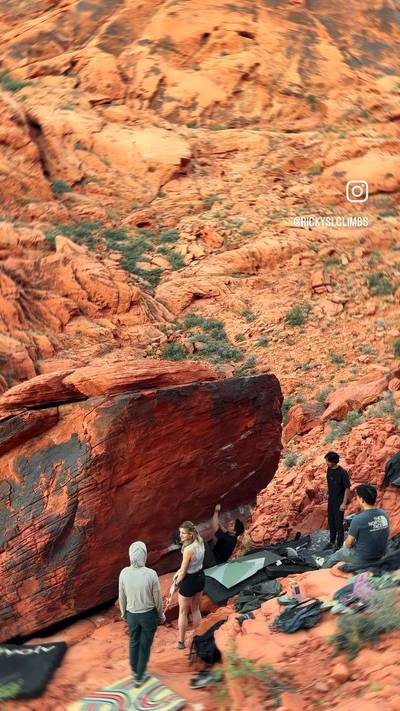 Shooting Stars v4, Red Rock - Beta Video from rickyslclimbs