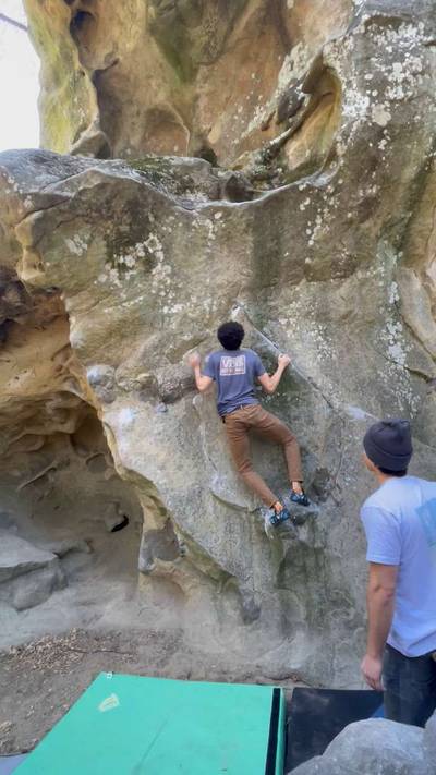 Waimea Wall v1, Castle Rock State Park - Beta Video from OrangutanBeta
