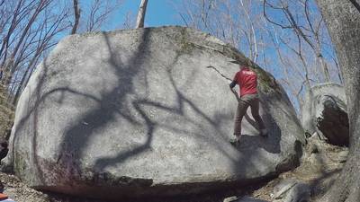 Yellow Wall Traverse v5, Boat Rock - Beta Video from bmatzintree